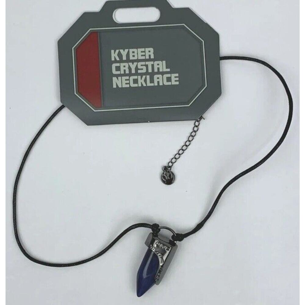 Disney Parks Kyber Crystal Necklace Blue Star Wars Galaxys‎ Edge NEW